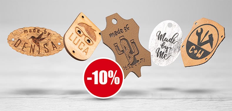 Jusqu’au 31/07/2025 : 10 % de réduction sur le cuir, les alternatives au cuir, le bois et l’acrylique