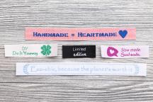 Set d’étiquettes textiles « messages préférés » - Article n° 8511