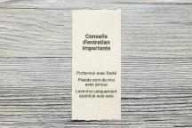 10 étiquettes d’entretien imprimées avec des messages forts - Article n° 8905