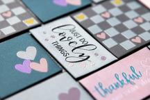 Set d’étiquettes textiles « Thankful Hearts » by Unikati - Article n° 9128