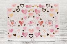 Stickers de décoration avec gaufrage doré - Article n° 9201