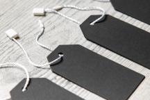 Pendentifs tableau noir, hangtag à accrocher pour une écriture à la craie  - Article n° 9243