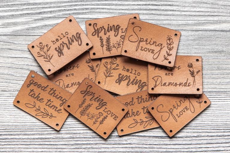 Set de designer « spring love » by Unikati (Cuir naturel) - Article n° 9102