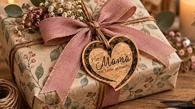 Un message personnel sur un cadeau